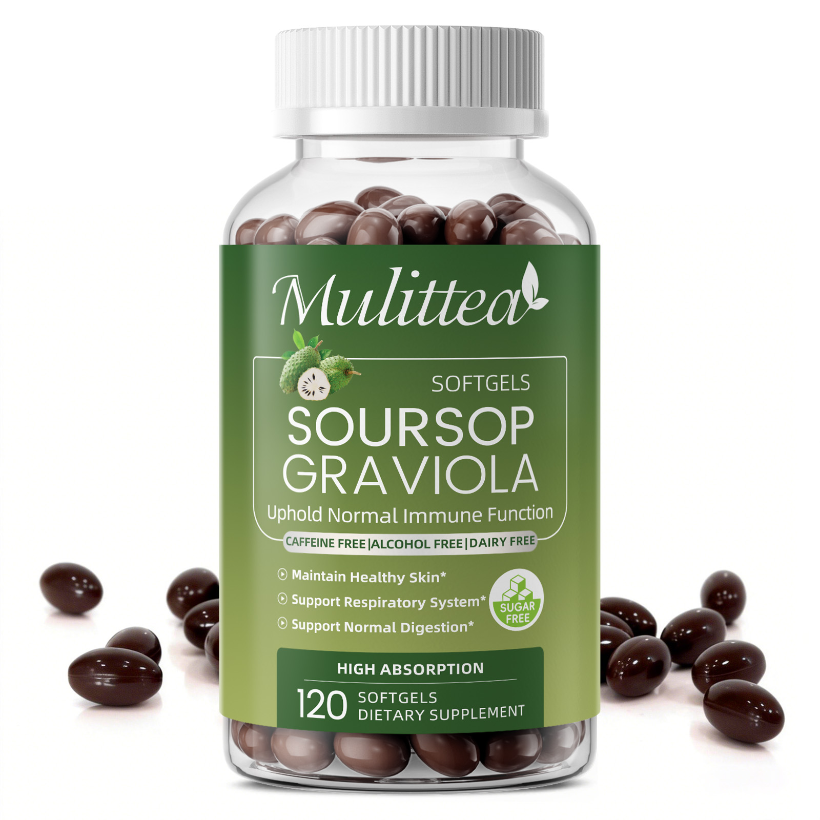 Tulsi Holy Basil - Mulittea Graviola Soursop Extract Capsules :