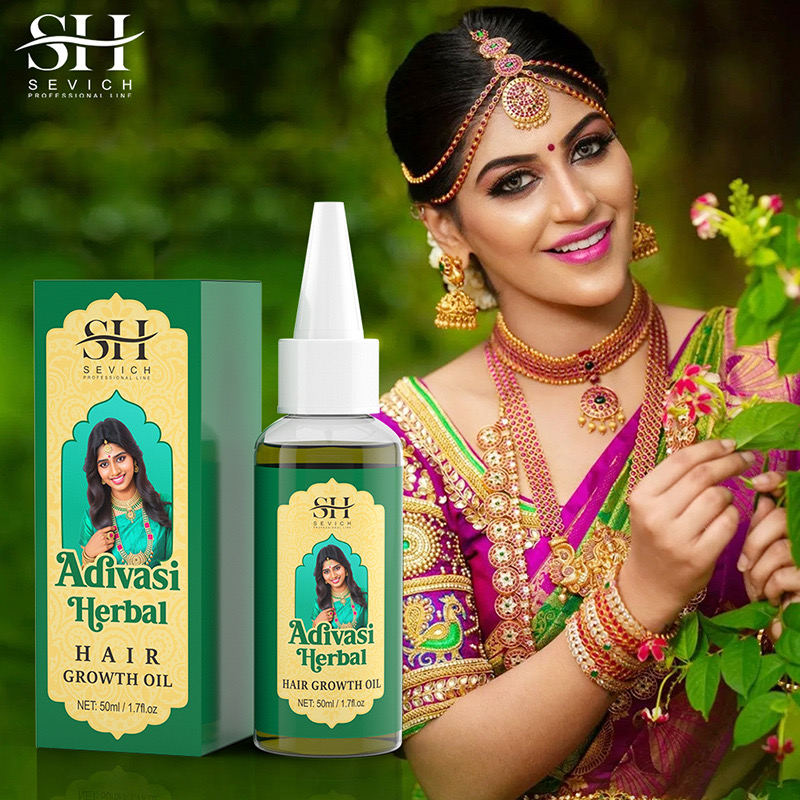 Ayurvedic & Herbal Wellness Kits - Adivasi-Huile de Croissance Capillaire Ayurvédique Indienne,