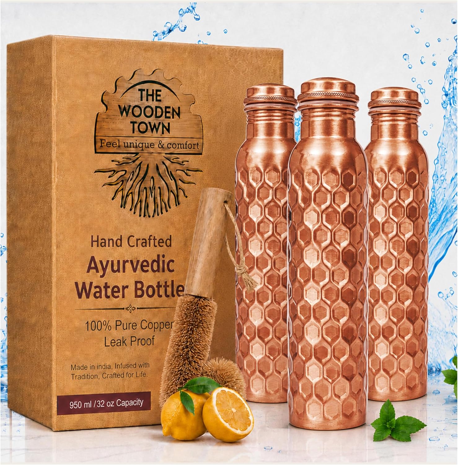 Ensemble de 3 bouteilles d'eau - Ayurvedic & Herbal Wellness Kits avis et prix