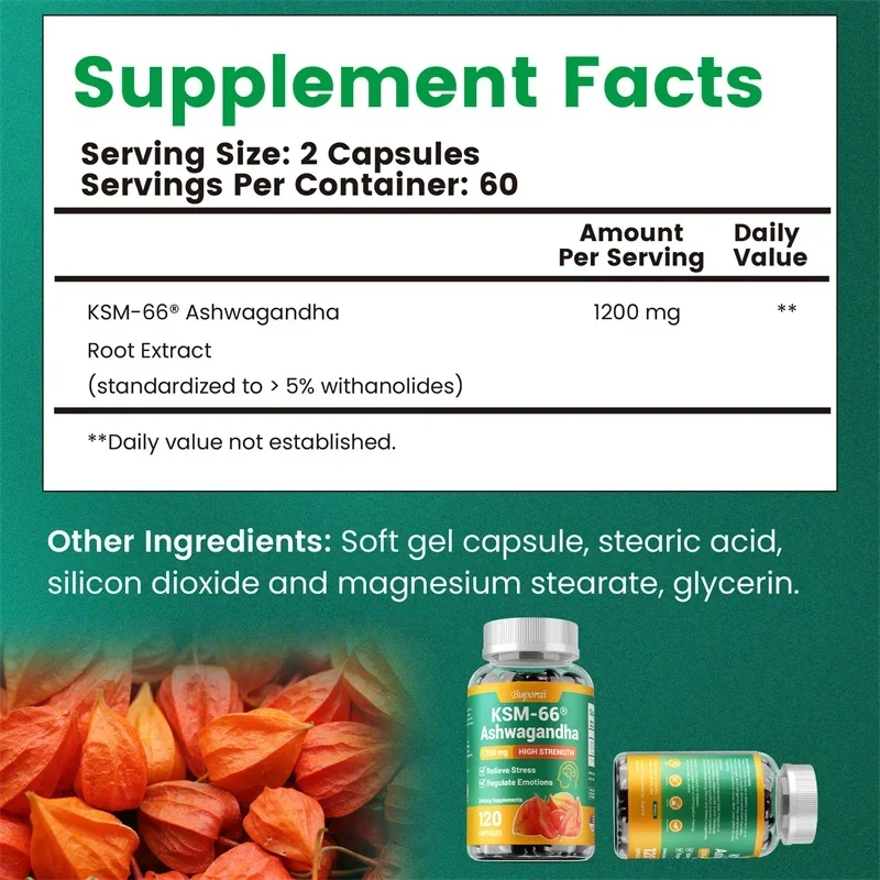 Capsules d'extrait de Ashwagan - Tulsi Holy Basil avis et prix