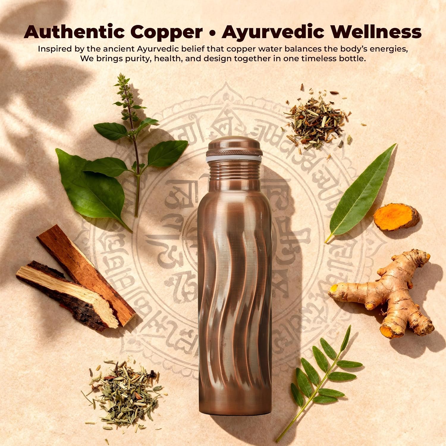 Bouteilles d'eau en cuivre ant - Ayurvedic & Herbal Wellness Kits avis et prix