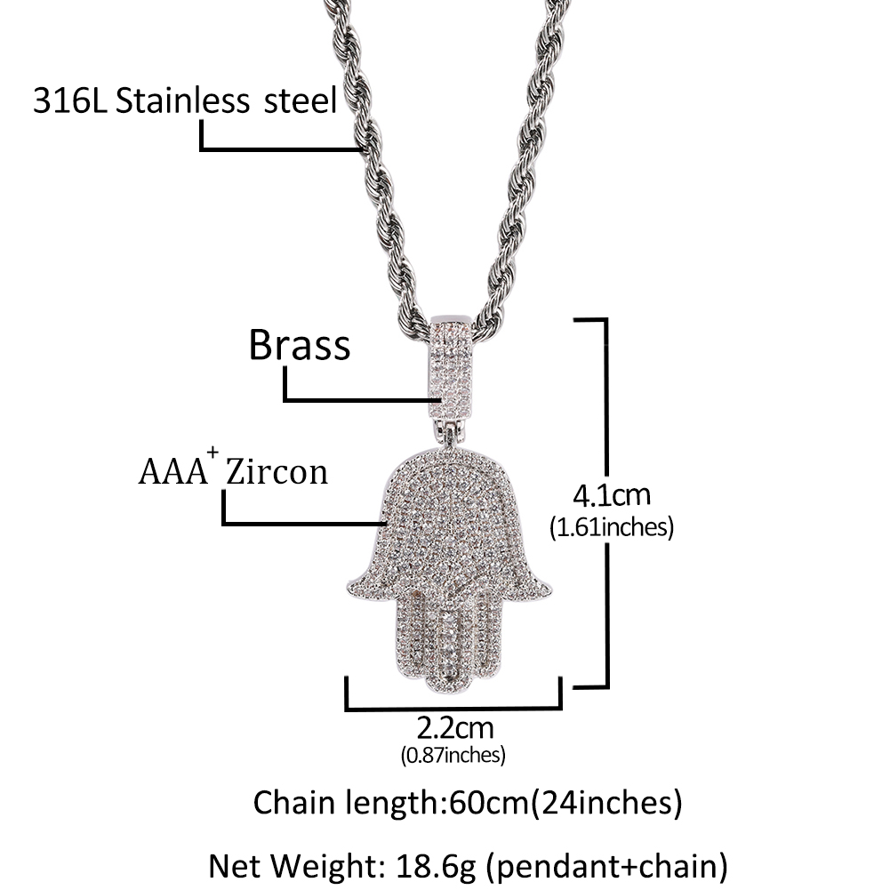 UWIN Mini Hamsa main pendentif - Tulsi Holy Basil avis et prix